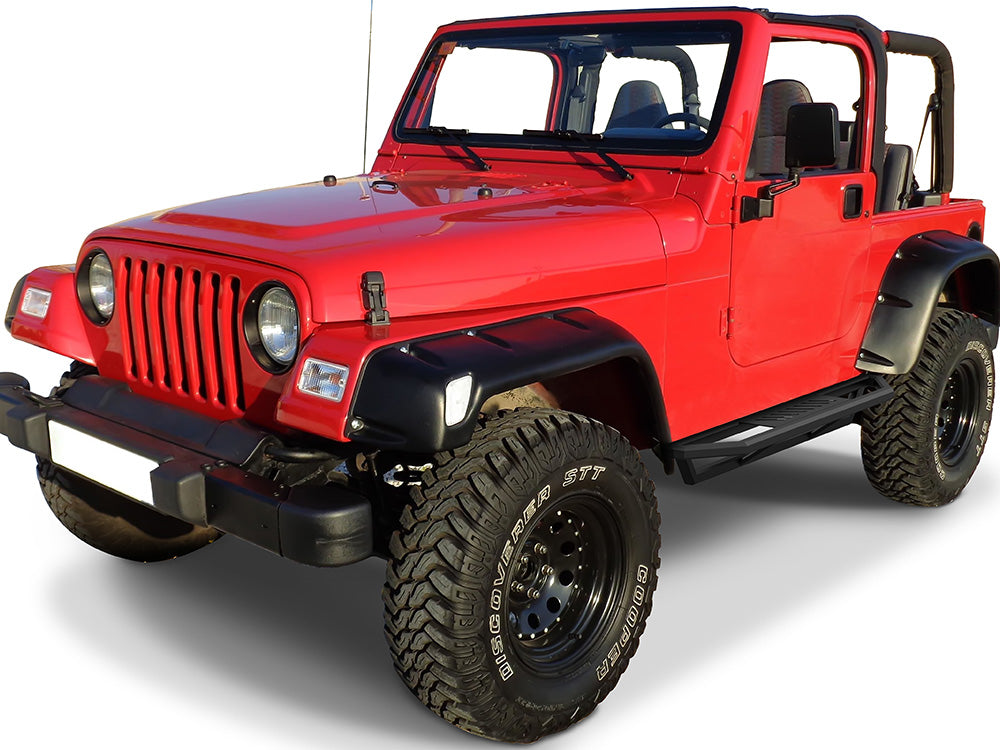 Stainless Steel Both Sides Truck Armor 1987-2006 Jeep Wrangler TJ/YJ IA10SJH4B