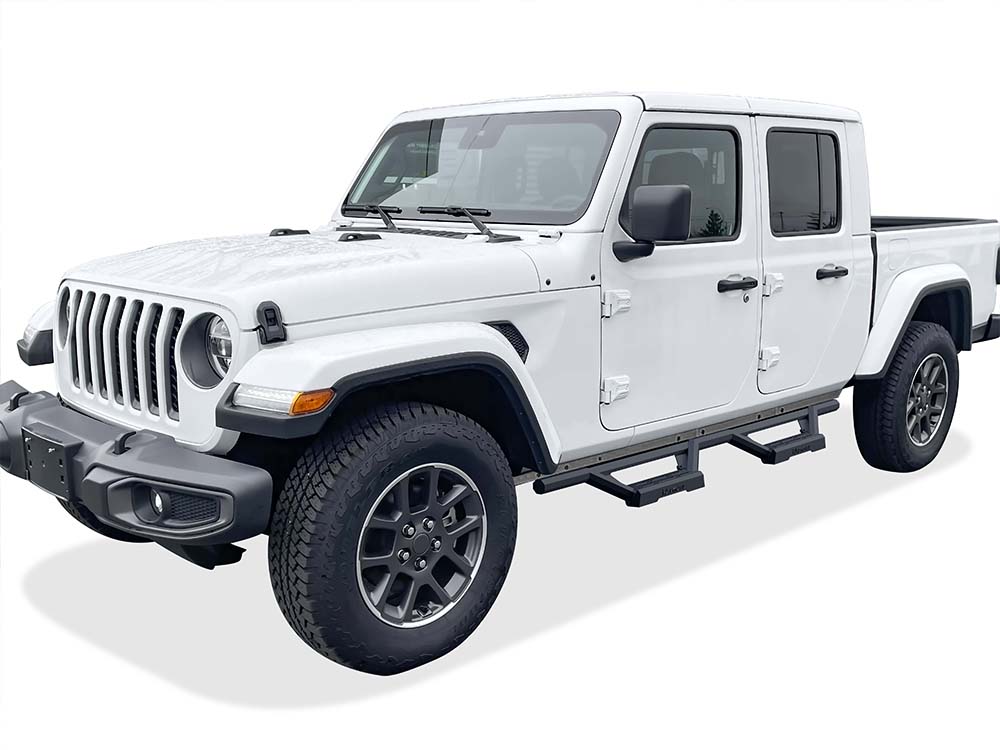 Stainless Steel with 6061 Aluminum Step Pad Both Sides Nerf Bar M3 2020-2026 Jeep Gladiator IA10WAA5B