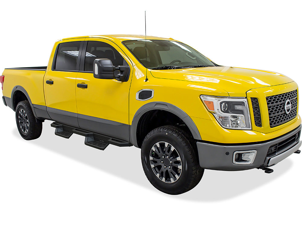 Stainless Steel Both Sides Nerf Bar ST 2004-2024 Nissan Titan Crew Cab (Exl. 2016 Models)\ 2016-2024 Nissan Titan XD Crew Cab IA14NJE0B