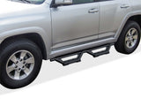 Stainless Steel with 6061 Aluminum Step Pad Both Sides Nerf Bar M3 2010-2013 Toyota 4Runner SR5\ 2010-2024 Toyota 4Runner Limited\ 2019-2024 Toyota 4Runner Nightshade Edition\(Only fit Models with Lower Rocker Panel Extensions) IA20WBC0B
