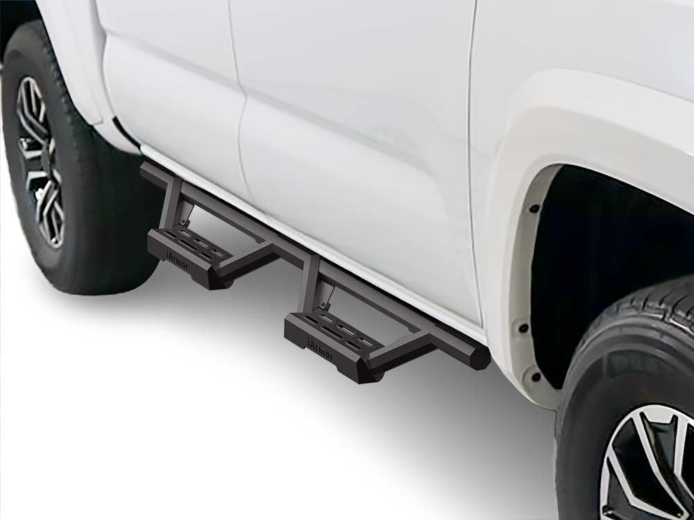 Stainless Steel with 6061 Aluminum Step Pad Both Sides Nerf Bar M3 2005-2023 Toyota Tacoma Double Cab/Crew Cab IA20WJE8B