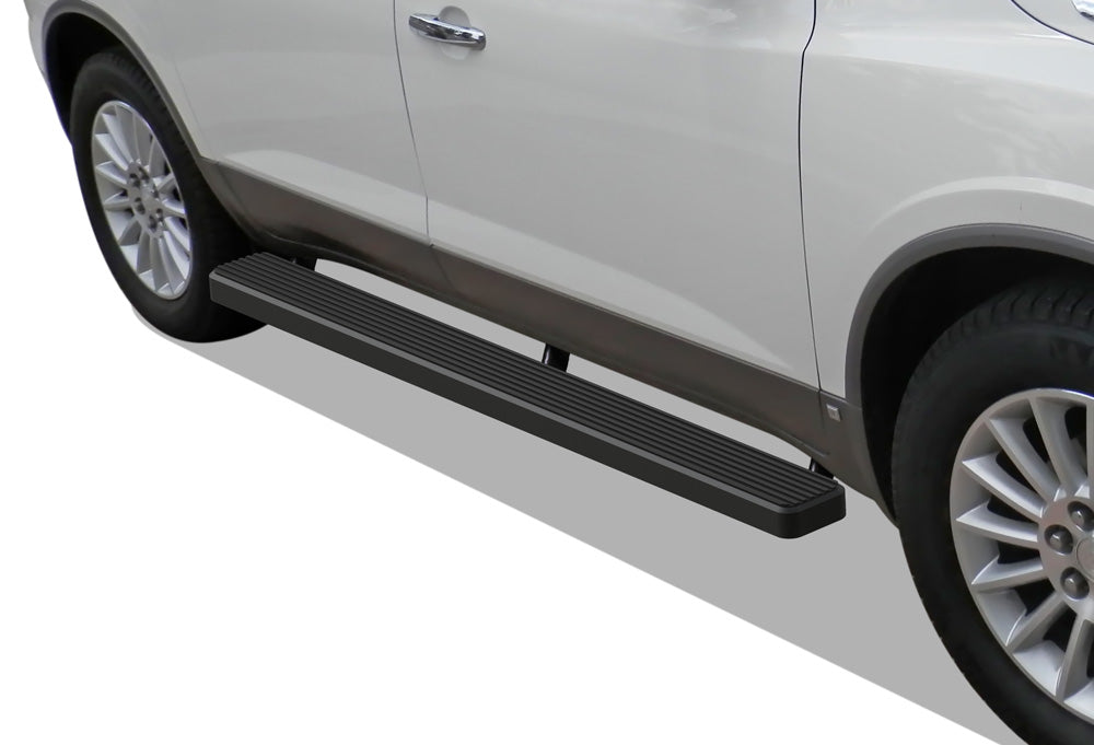 Stainless Steel Both Sides iStep 5 Inch 2007-2017 Chevy Traverse\ 2007-2016 GMC Acadia (Excl. Denali)\ 2017 GMC Acadia Limited\ 2007-2009 Buick Enclave\ 2007-2010 Saturn Outlook IB03EAC3B