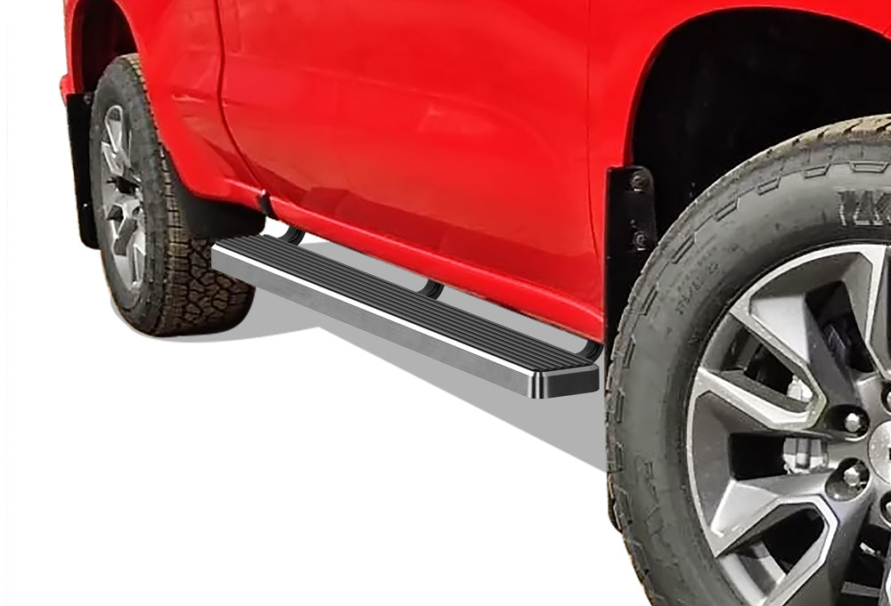 Stainless Steel Both Sides iStep 5 Inch Chevy Silverado 1500\Chevy Silverado 2500\Chevy Silverado 3500\GMC Sierra 1500\GMC Sierra 2500\GMC Sierra 3500 IB03EBI5A