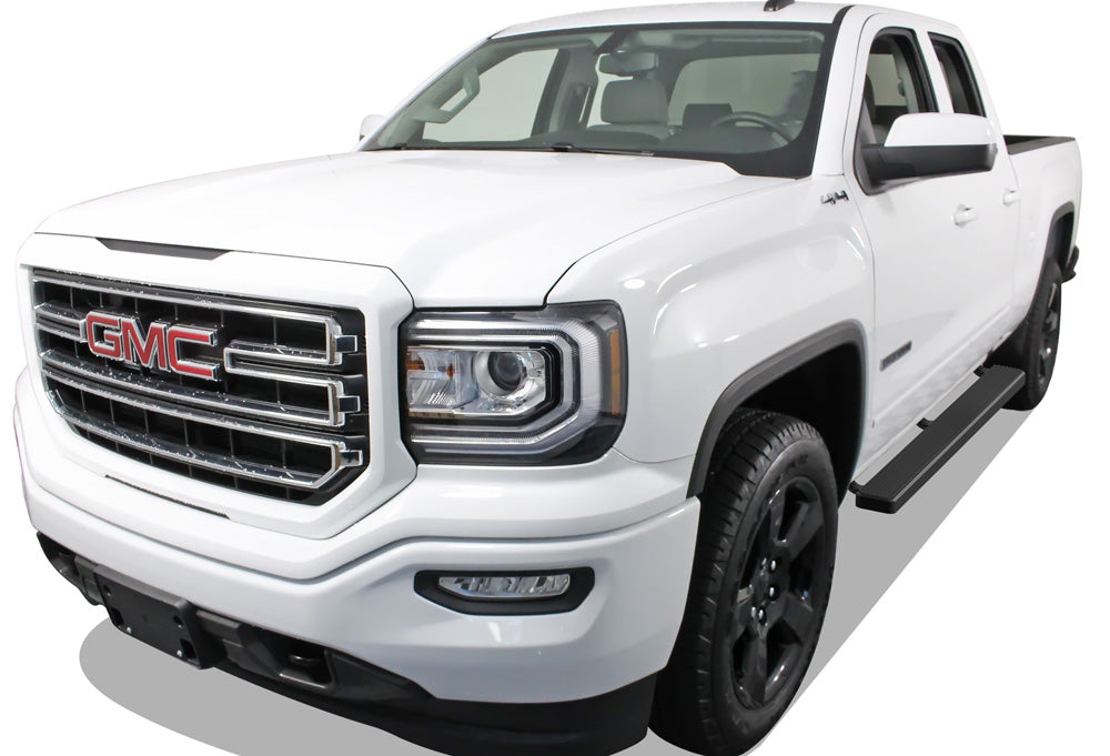 Stainless Steel Both Sides iStep 5 Inch Chevy Silverado 1500\Chevy Silverado 2500\Chevy Silverado 3500\GMC Sierra 1500\GMC Sierra 2500\GMC Sierra 3500 IB03EBI5B