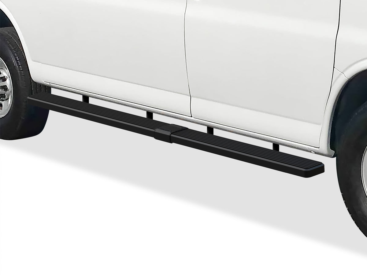 Stainless Steel Both Sides iStep 5 Inch Van 2003-2026 Chevy Express/GMC Savana 1500/2500/3500 Van (Full Size) For 3-Door Models Only IB03EDJ0B
