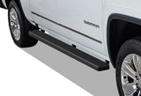 Stainless Steel Both Sides iStep 5 Inch 2007-2018 Chevy/GMC Silverado/Sierra 1500 Crew Cab\ 2007-2019 Chevy/GMC Silverado/Sierra 2500 HD/3500 HD Crew Cab (Incl. Diesel Models With DEF Tanks) Not for 2007 Classic Model IB03EJG1B