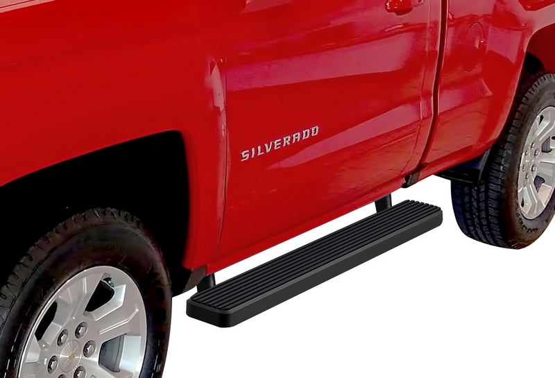 Stainless Steel Both Sides iStep 5 Inch 1999-2016 Chevy/GMC Silverado/Sierra 1500/2500/3500 Regular Cab (Excl. C/K Classic Body Style) IB03EJJ7B