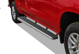 Stainless Steel Both Sides iStep 6 Inch Chevy Silverado 1500\Chevy Silverado 2500\Chevy Silverado 3500\GMC Sierra 1500\GMC Sierra 2500\GMC Sierra 3500 IB03FAG1A
