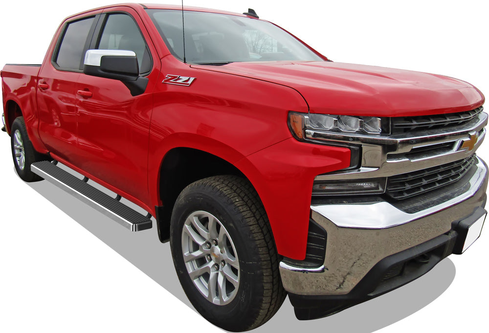 Stainless Steel Both Sides iStep 6 Inch Chevy Silverado 1500\Chevy Silverado 2500\Chevy Silverado 3500\GMC Sierra 1500\GMC Sierra 2500\GMC Sierra 3500 IB03FAG1A