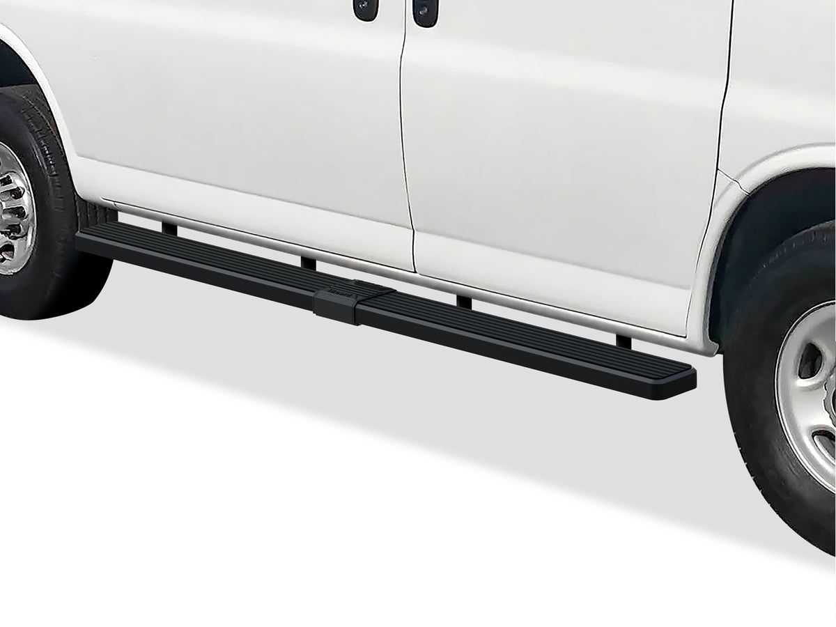 Stainless Steel Both Sides iStep 6 Inch Van 2003-2026 Chevy Express/GMC Savana 1500/2500/3500 Van (Full Size) For 3-Door Models Only IB03FDJ0B