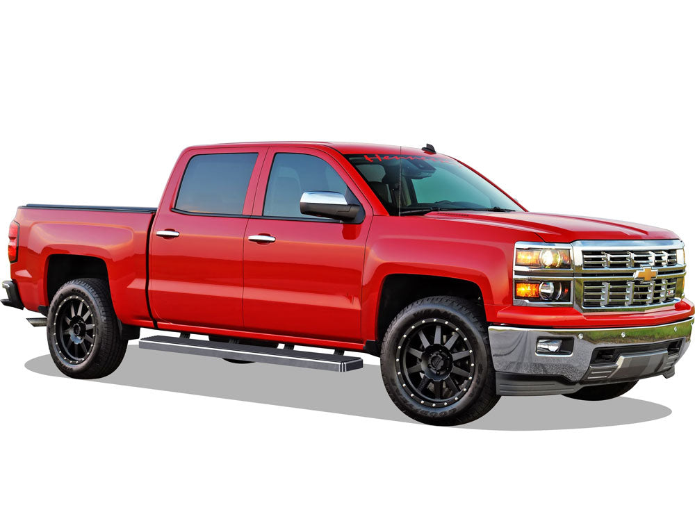 Stainless Steel Both Sides iStep 6 Inch 2007-2018 Chevy/GMC Silverado/Sierra 1500 Crew Cab\ 2007-2019 Chevy/GMC Silverado/Sierra 2500 HD/3500 HD Crew Cab (Incl. Diesel Models With DEF Tanks) Not for 2007 Classic Model IB03FJG1A
