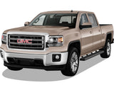 Stainless Steel Both Sides iStep 6 Inch 2007-2018 Chevy/GMC Silverado/Sierra 1500 Crew Cab\ 2007-2019 Chevy/GMC Silverado/Sierra 2500 HD/3500 HD Crew Cab (Incl. Diesel Models With DEF Tanks) Not for 2007 Classic Model IB03FJG1B