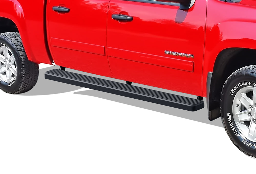 Stainless Steel Both Sides iStep 6 Inch 2001-2013 Chevy Silverado/ GMC Sierra 1500/1500HD Crew Cab\ 2001-2014 Chevy Silverado/ GMC Sierra 2500/2500HD/3500 Crew Cab (Excl. C/K "Classic" & S.S. Models) IB03FJJ1B