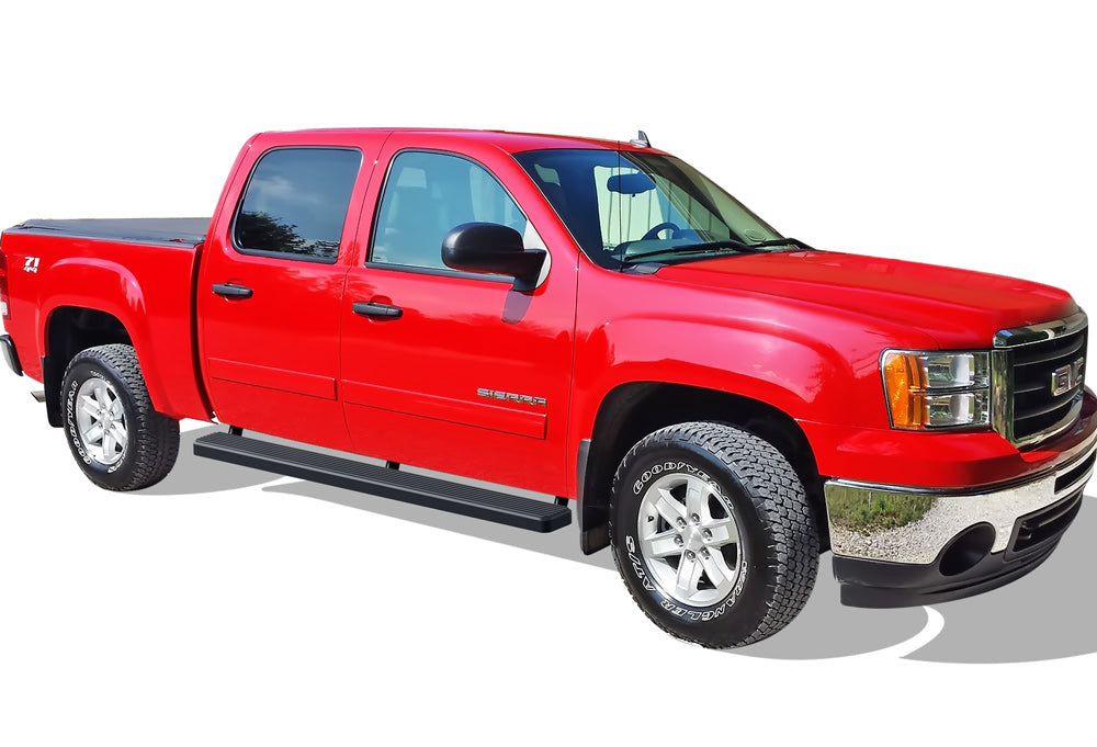 Stainless Steel Both Sides iStep 6 Inch 2001-2013 Chevy Silverado/ GMC Sierra 1500/1500HD Crew Cab\ 2001-2014 Chevy Silverado/ GMC Sierra 2500/2500HD/3500 Crew Cab (Excl. C/K "Classic" & S.S. Models) IB03FJJ1B