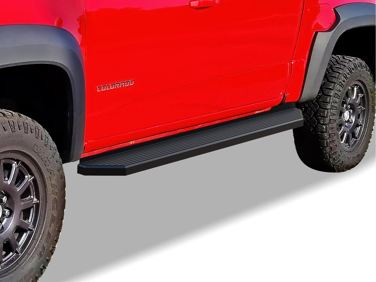 Stainless Steel Both Sides Running Board-H Series W2W 2015-2026 Chevrolet Colorado Crew Cab\ 2015-2026 GMC Canyon Crew Cab\ For 5 ft Bed IB03PAI7SH