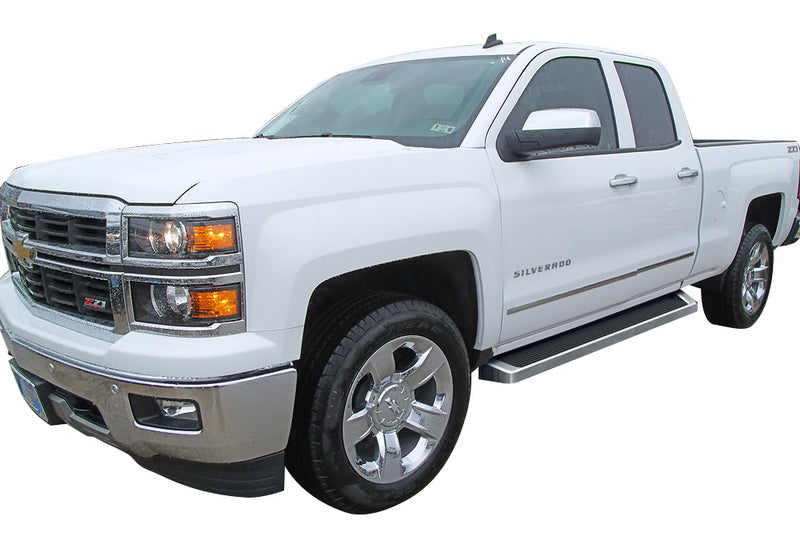 6061 Aircraft Aluminum Both Sides iRunning Board Chevy Silverado 1500\Chevy Silverado 1500 LD\Chevy Silverado 2500\Chevy Silverado 3500\GMC Sierra 1500\GMC Sierra 2500\GMC Sierra 3500 IB03RAI5A