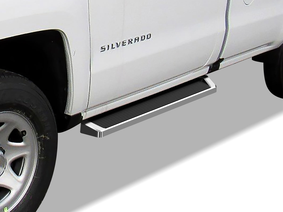 6061 Aircraft Aluminum Both Sides iRunning Board Chevy Silverado 1500\Chevy Silverado 1500 LD\Chevy Silverado 2500\Chevy Silverado 3500\GMC Sierra 1500\GMC Sierra 2500\GMC Sierra 3500 IB03RAI6A