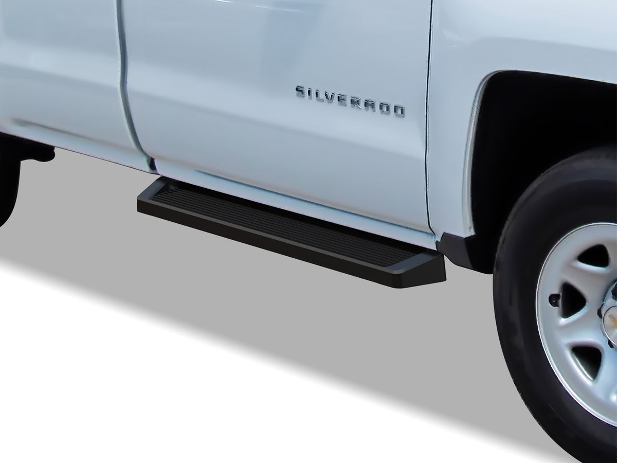 6061 Aircraft Aluminum Both Sides iRunning Board Chevy Silverado 1500\Chevy Silverado 1500 LD\Chevy Silverado 2500\Chevy Silverado 3500\GMC Sierra 1500\GMC Sierra 2500\GMC Sierra 3500 IB03RAI6B