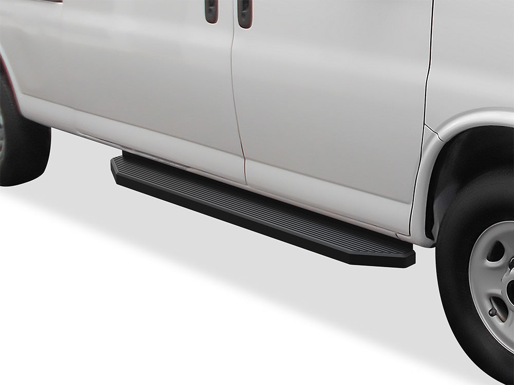 Stainless Steel Both Sides Running Board-H Series 2003-2026 Chevy Express/GMC Savana 1500/2500/3500 Van (Full Size) For 3-Door Models Only IB03RDJ0H