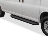 Stainless Steel Both Sides Running Board-H Series 2003-2026 Chevy Express/GMC Savana 1500/2500/3500 Van (Full Size) For 3-Door Models Only IB03RDJ0H