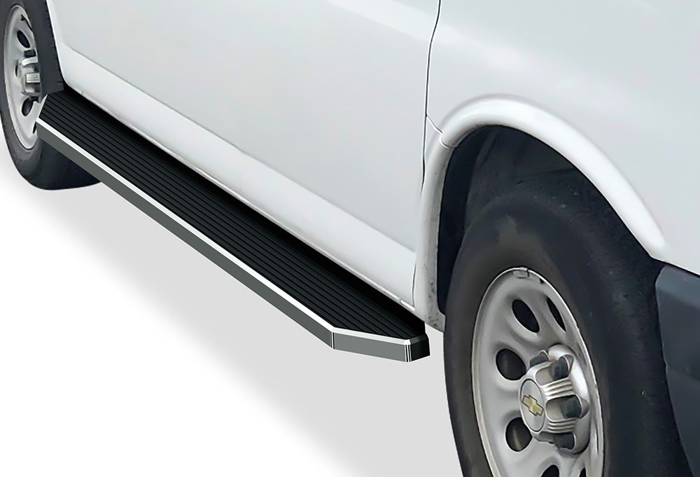 Stainless Steel Both Sides Running Board-H Series 2003-2026 Chevy Express/GMC Savana 1500/2500/3500 Van (Full Size) For 3-Door Models Only IB03RDJ0Y