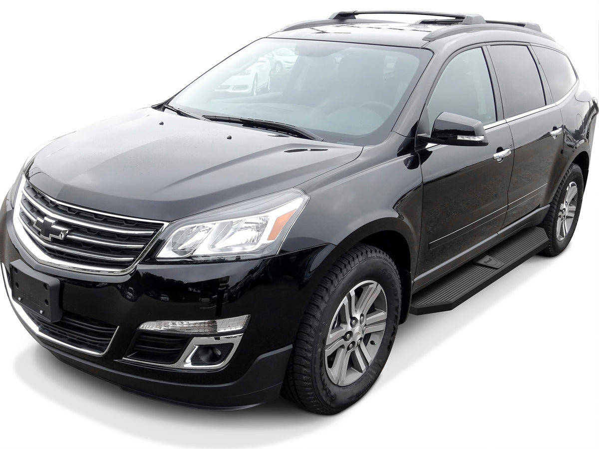 Stainless Steel Both Sides Running Board-H Series 2007-2017 Chevrolet Traverse\ 2007-2016 GMC Acadia (Incl. 2017 Acadia Limited) (Excl. Denali)\ 2007-2009 Buick Enclave\ 2007-2010 Saturn Outlook IB03RIF9H