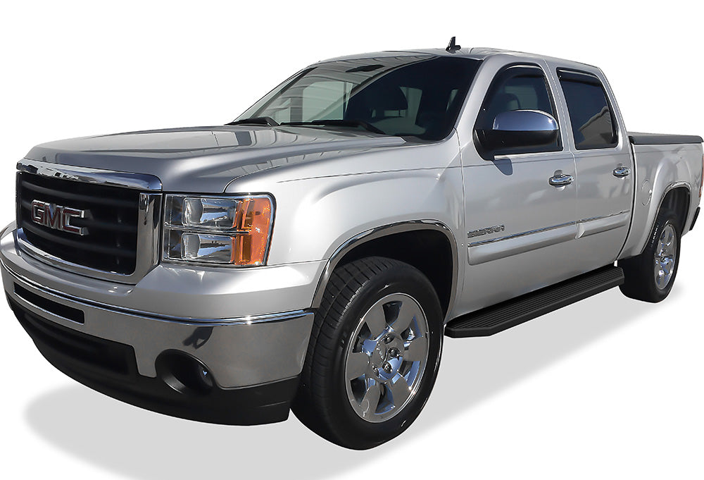 Stainless Steel Both Sides Running Board-H Series 2001-2007 Chevy Silverado/GMC Sierra Classic 1500/1500HD/2500/2500HD/3500 Crew Cab IB03RJJ1H