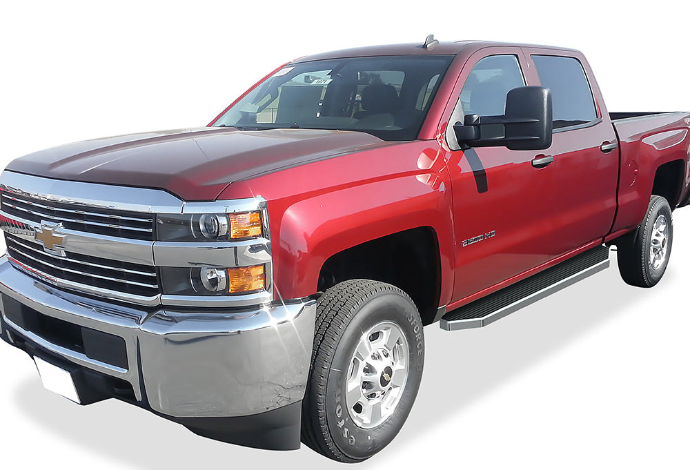 Stainless Steel Both Sides Running Board-H Series 2001-2007 Chevy/GMC Silverado/Sierra "Classic" 1500/1500HD/2500/2500HD/3500 Crew Cab IB03RJJ1Y