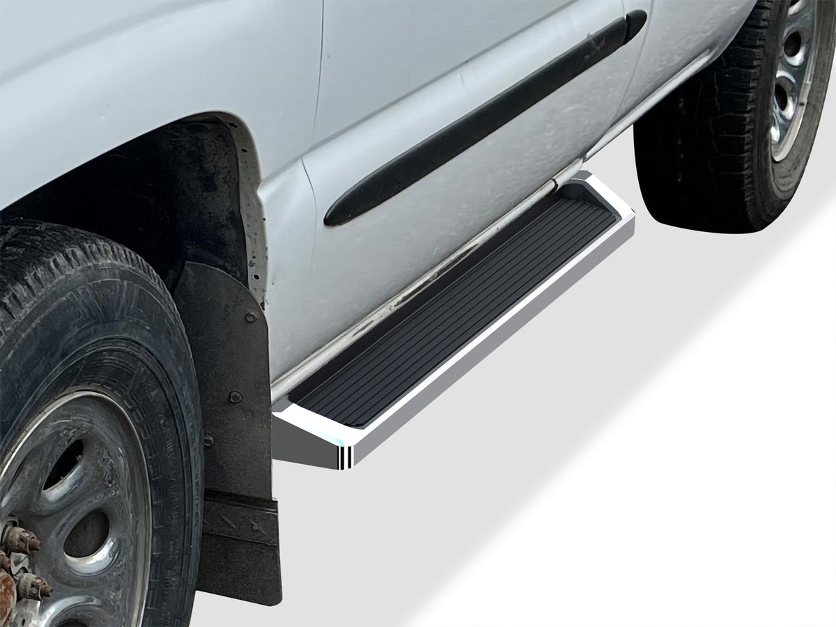 6061 Aircraft Aluminum Both Sides iRunning Board  1999-2007 Chevy/GMC Silverado/Sierra "Classic" 1500 Regular Cab\ 2001-2007 Chevy/GMC Silverado/Sierra "Classic" 2500/3500 Regular Cab IB03RJJ7A
