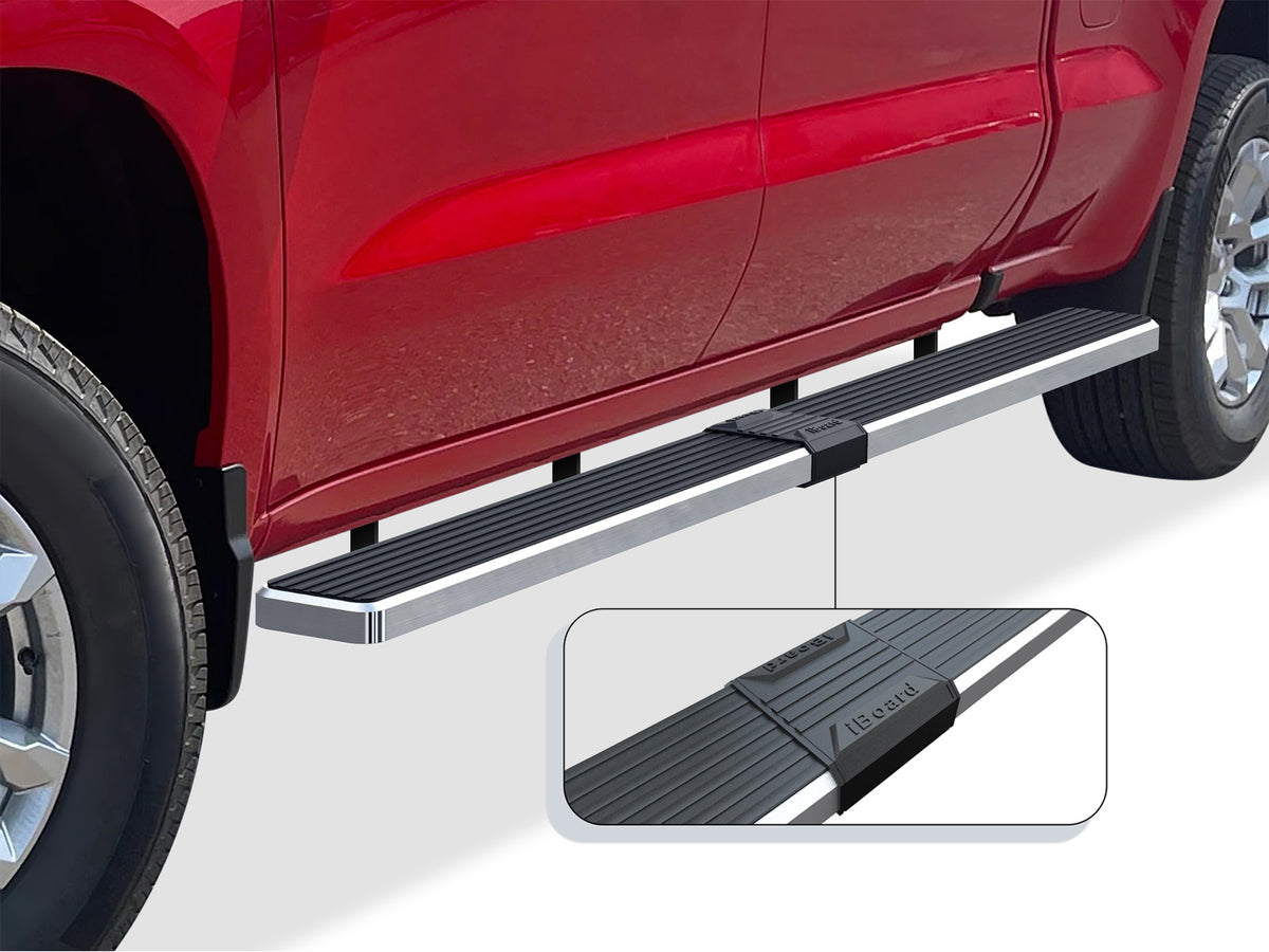 Stainless Steel Both Sides iStep W2W 6 Inch Chevy Silverado 1500\Chevy Silverado 2500\Chevy Silverado 3500\GMC Sierra 1500\GMC Sierra 2500\GMC Sierra 3500 IB03SAG1LC