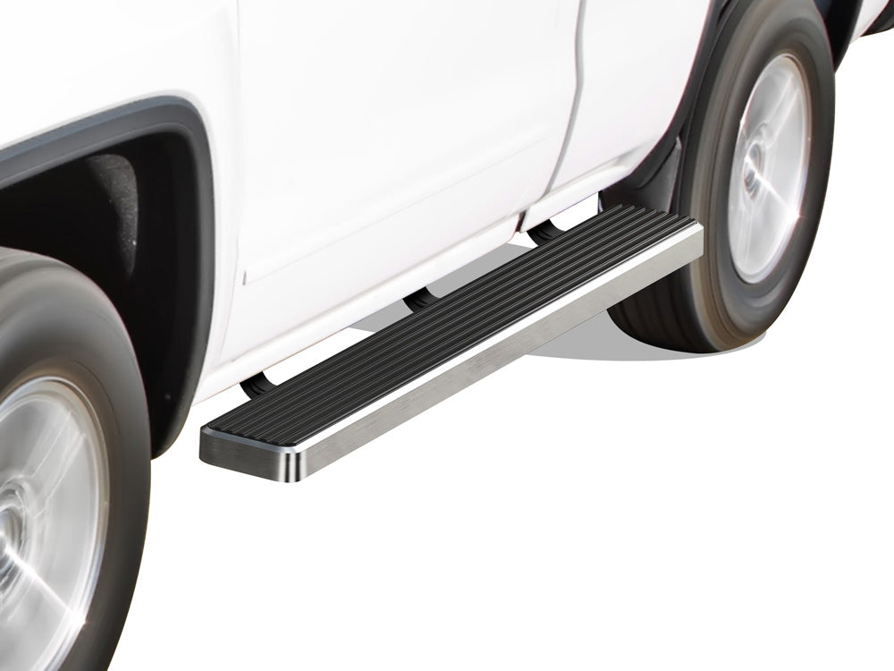 Stainless Steel Both Sides iStep W2W 6 Inch Chevy Silverado 1500\Chevy Silverado 1500 LD\Chevy Silverado 2500\Chevy Silverado 3500\GMC Sierra 1500\GMC Sierra 2500\GMC Sierra 3500 IB03SAI6LA