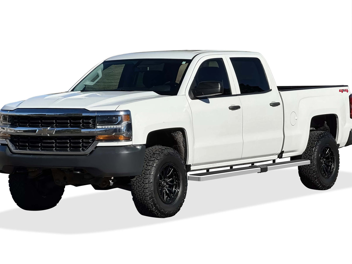 Stainless Steel Both Sides iStep W2W 6 Inch Chevy Silverado 1500\Chevy Silverado 2500\Chevy Silverado 3500\GMC Sierra 1500\GMC Sierra 2500\GMC Sierra 3500 IB03SJG1LA