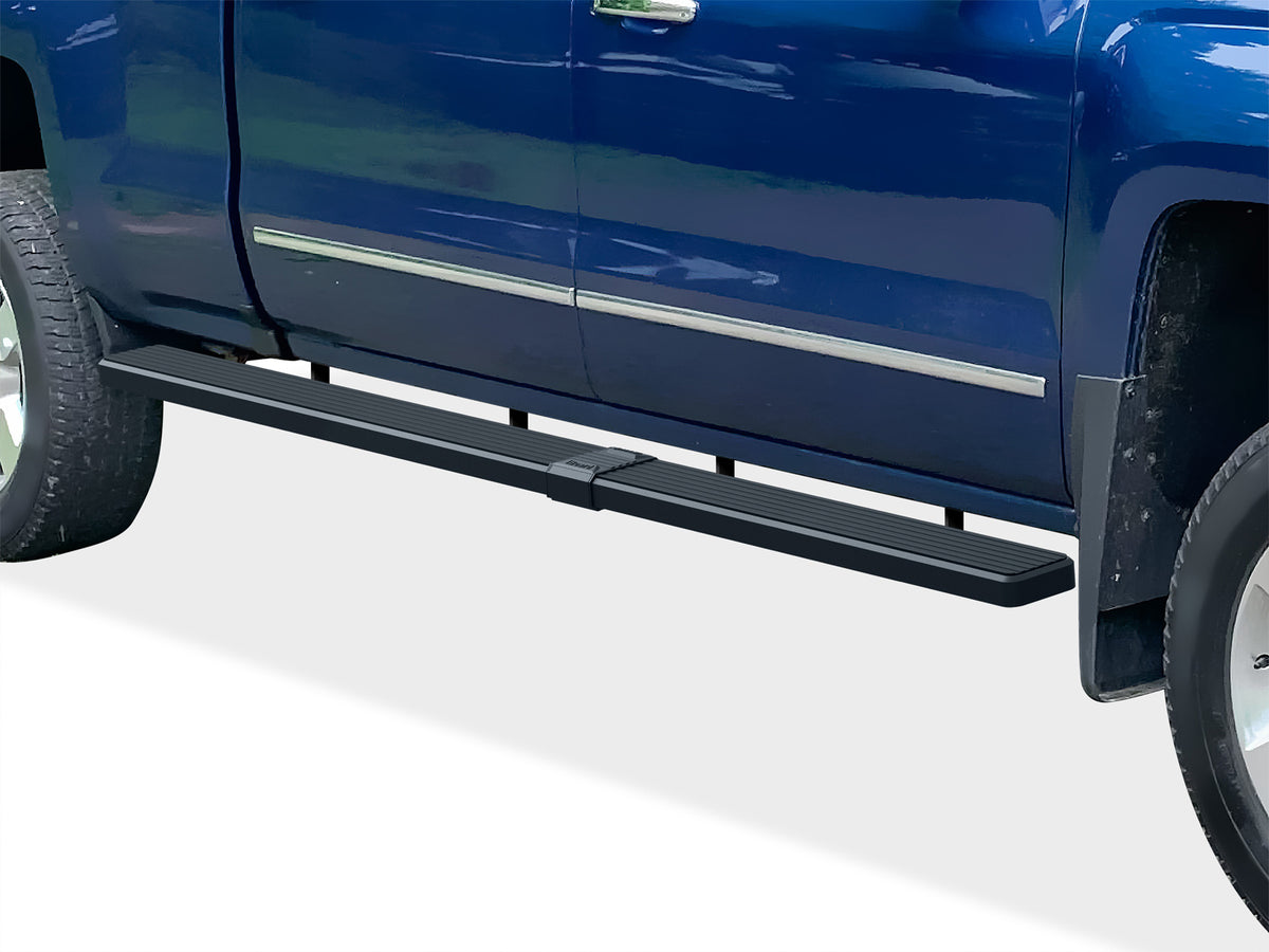 Stainless Steel Both Sides iStep W2W 6 Inch Chevy Silverado 1500\Chevy Silverado 2500\Chevy Silverado 3500\GMC Sierra 1500\GMC Sierra 2500\GMC Sierra 3500 IB03SJG1LB