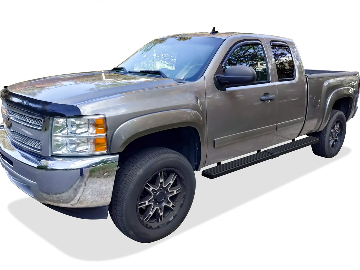 Stainless Steel Both Sides iStep W2W 6 Inch 1999-2013 Chevy Silverado/ GMC Sierra 1500/2500 Extended Cab 6.5 ft Bed\ 2001-2014 Chevy Silverado/ GMC Sierra 2500HD/3500 Extended Cab 6.5 ft Bed\ (Excl. C/K Classic Body Style & S.S. Models) IB03SJJ4LB