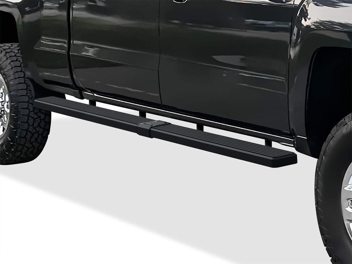 Stainless Steel Both Sides iStep W2W 5 Inch Chevy Silverado 1500\Chevy Silverado 2500\Chevy Silverado 3500\GMC Sierra 1500\GMC Sierra 2500\GMC Sierra 3500 IB03WAG1LB