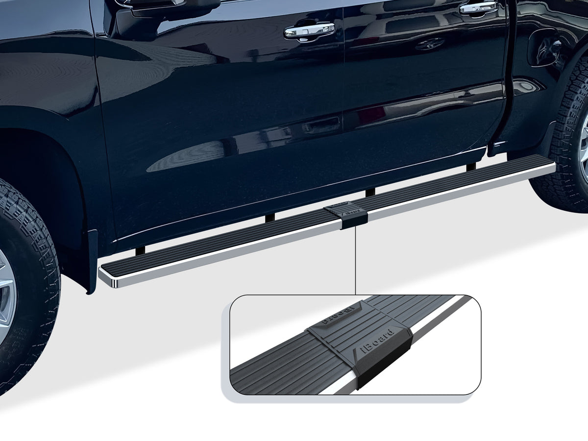Stainless Steel Both Sides iStep W2W 5 Inch Chevy Silverado 1500\Chevy Silverado 2500\Chevy Silverado 3500\GMC Sierra 1500\GMC Sierra 2500\GMC Sierra 3500 IB03WAG1SC