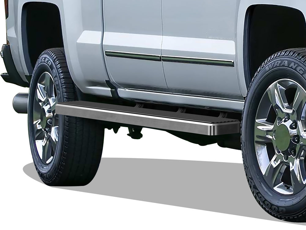 Stainless Steel Both Sides iStep W2W 5 Inch Chevy Silverado 1500\Chevy Silverado 1500 LD\Chevy Silverado 2500\Chevy Silverado 3500\GMC Sierra 1500\GMC Sierra 2500\GMC Sierra 3500 IB03WAI5SC