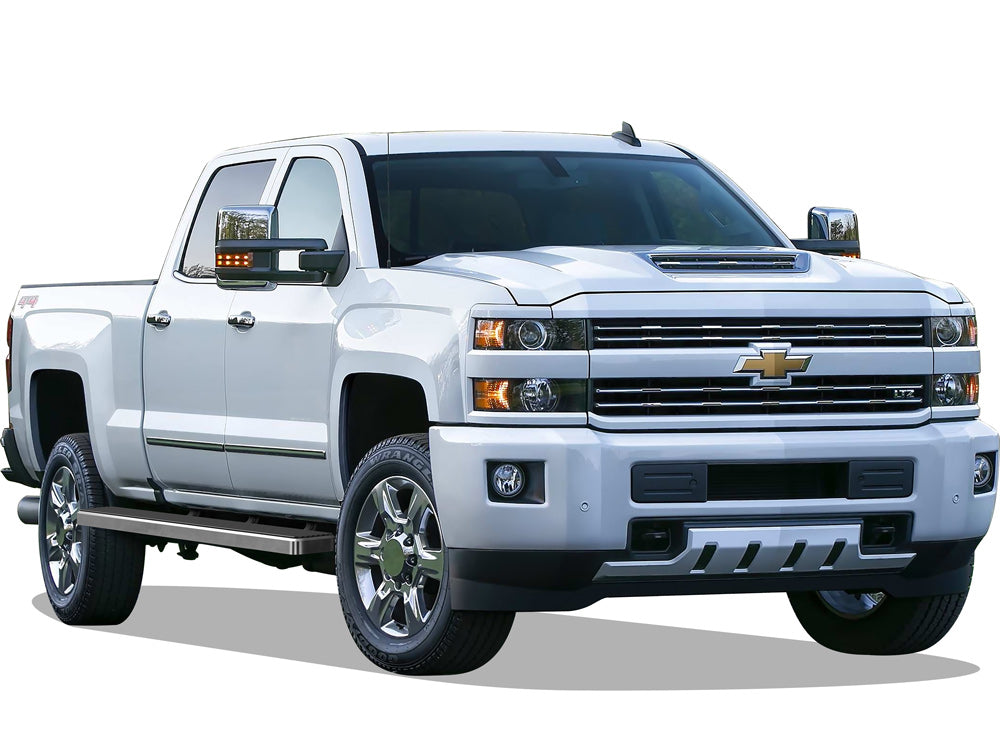 Stainless Steel Both Sides iStep W2W 5 Inch Chevy Silverado 1500\Chevy Silverado 1500 LD\Chevy Silverado 2500\Chevy Silverado 3500\GMC Sierra 1500\GMC Sierra 2500\GMC Sierra 3500 IB03WAI5SC
