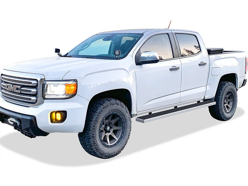 Stainless Steel Both Sides iStep W2W 5 Inch 2015-2022 Chevrolet Colorado Extended Cab\ 2015-2022 GMC Canyon Extended Cab\ 6 ft Bed IB03WAI8LC