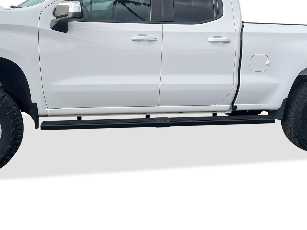 Stainless Steel Both Sides iStep W2W 5 Inch Chevy Silverado 1500\Chevy Silverado 2500\Chevy Silverado 3500\GMC Sierra 1500\GMC Sierra 2500\GMC Sierra 3500 IB03WBI5LB