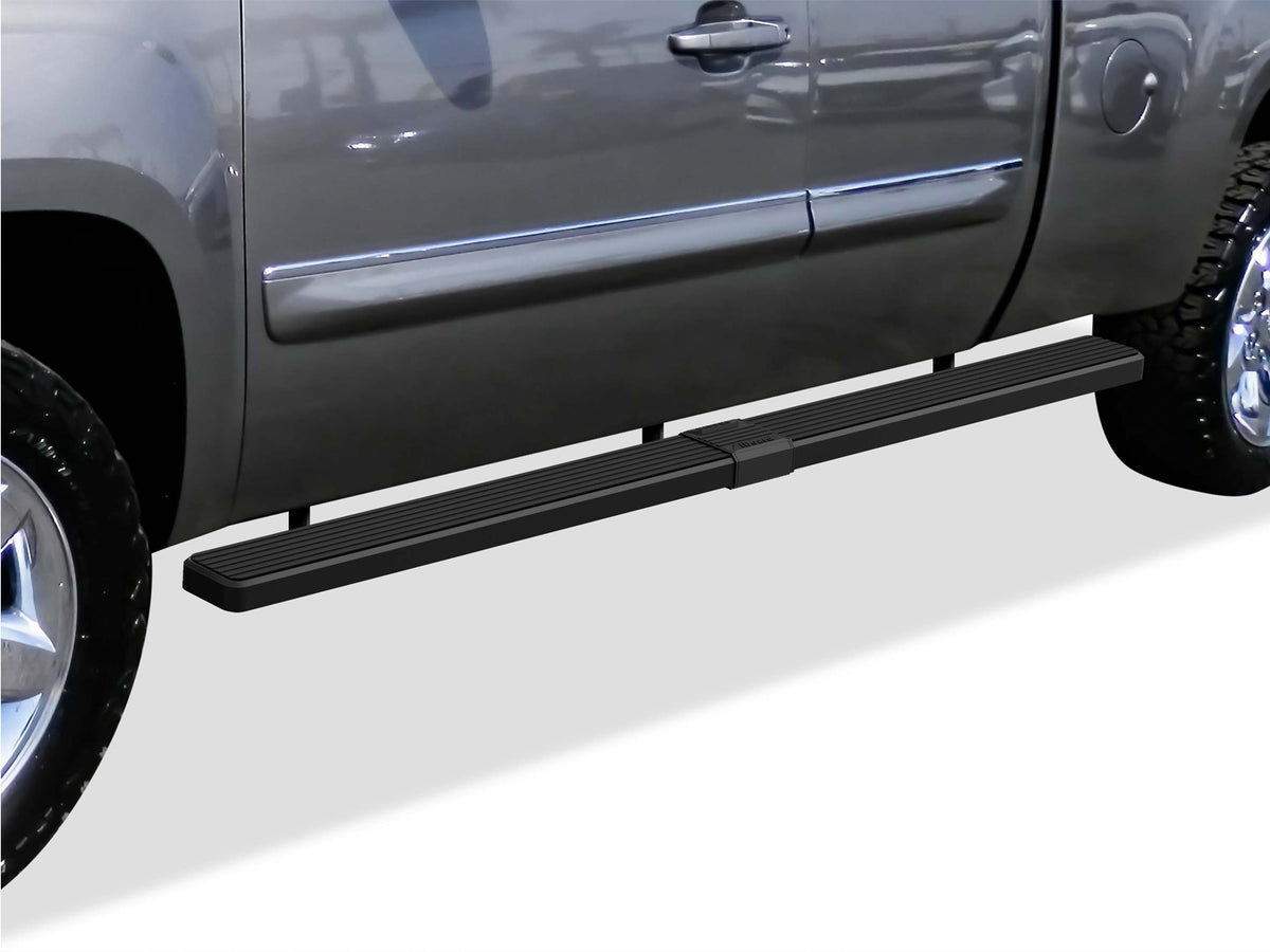 Stainless Steel Both Sides iStep W2W 5 Inch Chevy Silverado 1500\Chevy Silverado 2500\Chevy Silverado 2500 HD\Chevy Silverado 3500\GMC Sierra 1500\GMC Sierra 2500\GMC Sierra 2500 HD\GMC Sierra 3500 IB03WJJ4LB