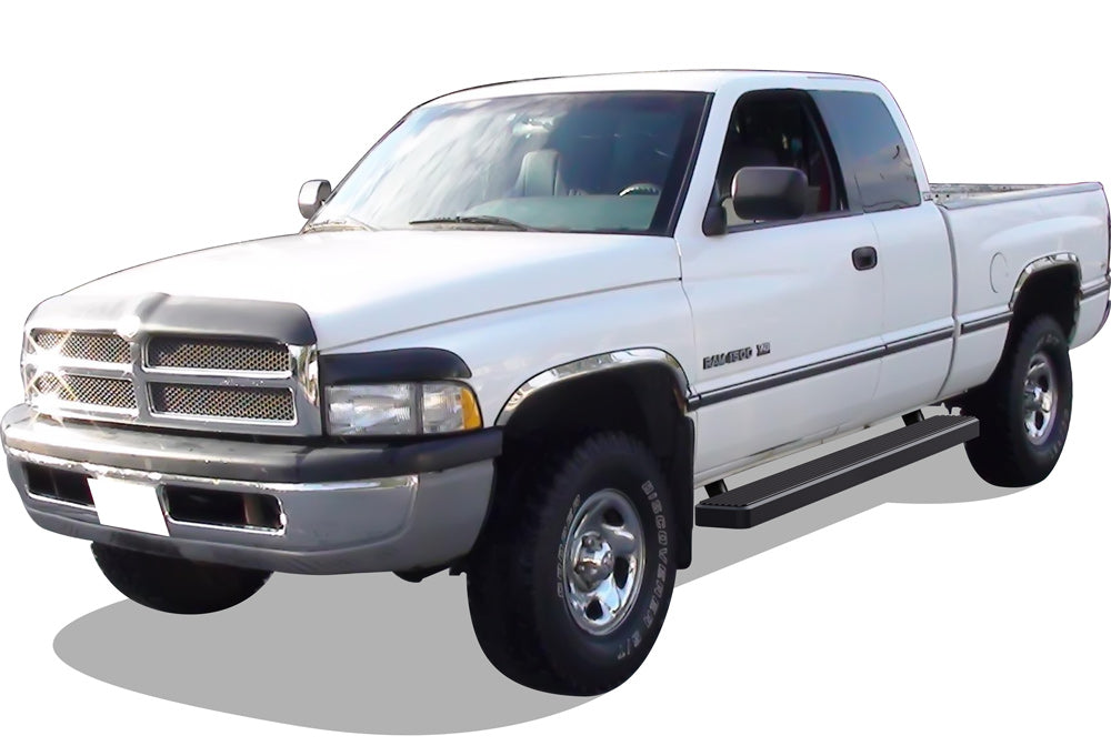 Stainless Steel Both Sides iStep 6 Inch 1994-2001 Dodge RAM 1500 Club Cab\ 1994-2002 Dodge RAM 2500/3500 Club Cab\ 1998-2001 Dodge RAM 1500 Quad Cab (Excl. 02 Body Style Sold in 2001)\ 1998-2002 Dodge RAM 2500/3500 Quad Cab IB04FJD6B