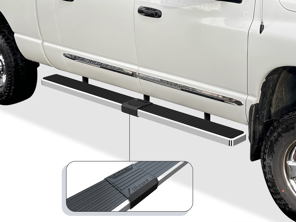 Stainless Steel Both Sides iStep 6 Inch 2006-2008 Dodge Ram 1500 Mega Cab\ 2006-2009 Dodge Ram 2500/3500 Mega Cab IB04FJD8A