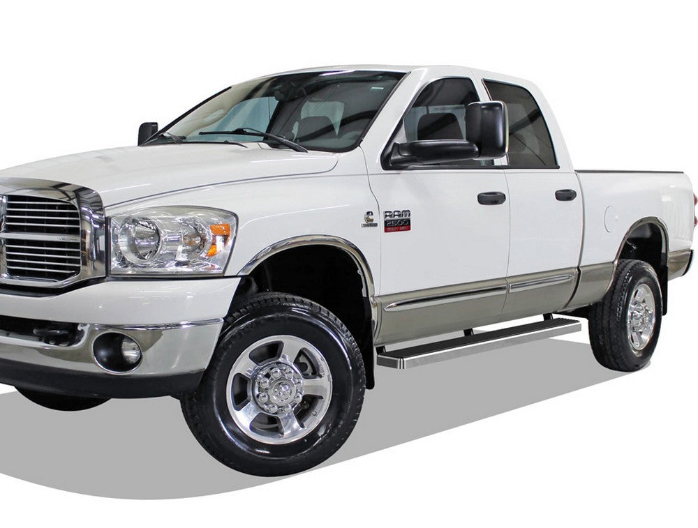 Stainless Steel Both Sides iStep 6 Inch 2002-2008 Dodge RAM 1500 Quad Cab\ 2003-2009 Dodge RAM 2500/3500 Quad Cab IB04FJJ2A