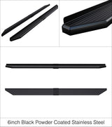 Stainless Steel Both Sides Running Board-H Series W2W 2009-2018 Dodge Ram 1500 Crew Cab 5.5 ft Bed (Incl. 2019-2024 RAM 1500 Classic)\ 2010-2026 Dodge RAM 2500/3500/4500/5500 Crew Cab\ 5.5 ft Bed\  (Excl. Chassis Cab Diesel Models) IB04PBJ8SH