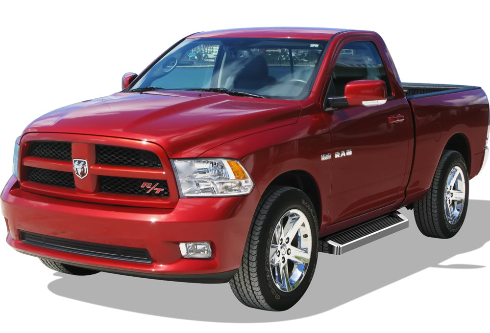 6061 Aircraft Aluminum Both Sides iRunning Board 2009-2018 Dodge Ram 1500 Regular Cab(Incl. 2019-2024 RAM 1500 Classic)\ 2010-2026 Dodge Ram 2500/3500/4500/5500 Regular Cab\ (Exclude Chassis Cab Diesel Models) IB04RAG8A