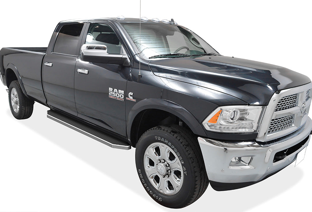 Stainless Steel Both Sides Running Board-H Series 2009-2018 Dodge Ram 1500 Crew Cab (Incl. 2019-2024 Ram 1500 Classic)\ 2010-2026 Dodge RAM 2500/3500/4500/5500 Crew Cab\ (Excl. Chassis Cab With Diesel Models) IB04RBJ8Y