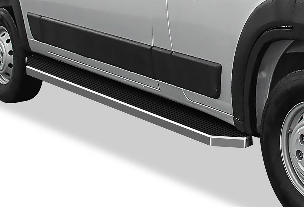 Stainless Steel Both Sides Running Board-H Series 2014-2026 Dodge Promaster Van 136 inch/159 inch Wheel Base (Full Size) For 3-Door Models Only IB04RDJ1Y