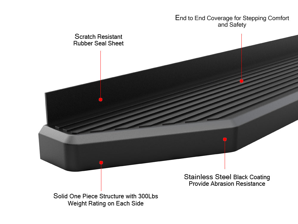 Stainless Steel Both Sides Running Board-H Series 2007-2012 Dodge Nitro IB04RJC0H