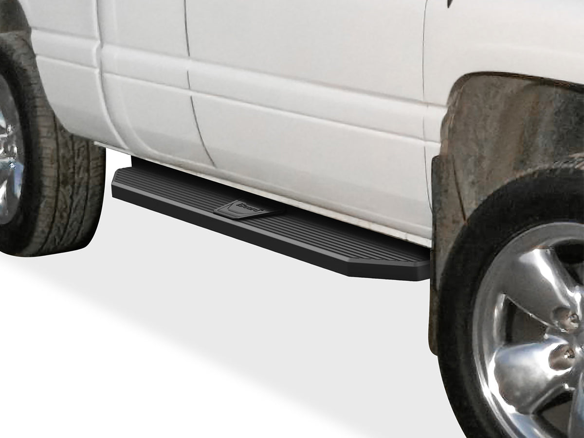Stainless Steel Both Sides Running Board-H Series 1994-2001 Dodge Ram 1500 Club Cab\ 1994-2002 Dodge Ram 2500/3500 Club Cab\ 1998-2001 Dodge Ram 1500 Quad Cab (Excl. 2002 Body Style Sold in 2001)\ 1998-2002 Dodge Ram 2500/3500 Quad Cab IB04RJD6H
